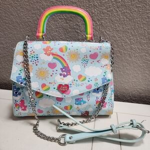 Loungefly Care Bears 40th Anniversary Pastel Rainbow Top-Handle Bag, Crossbody